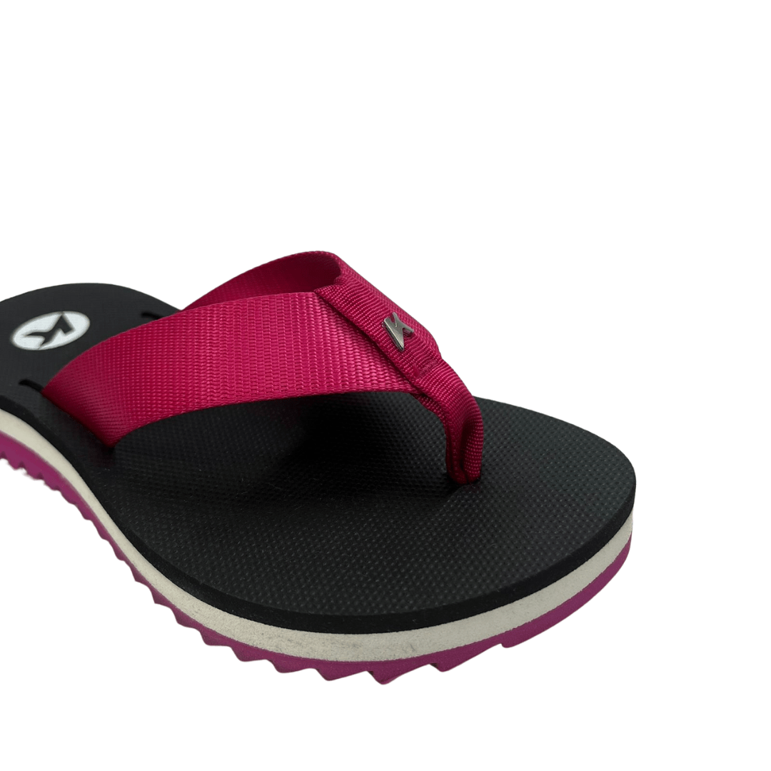 Chinelo Kenner Feminino Kyra Pink Preto Branco Rosa 2