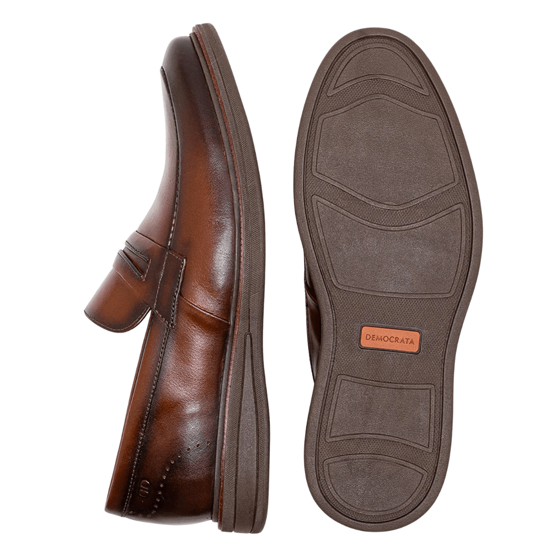 Loafer Democrata Masculino Metropolitan Bay Tan Marrom 4