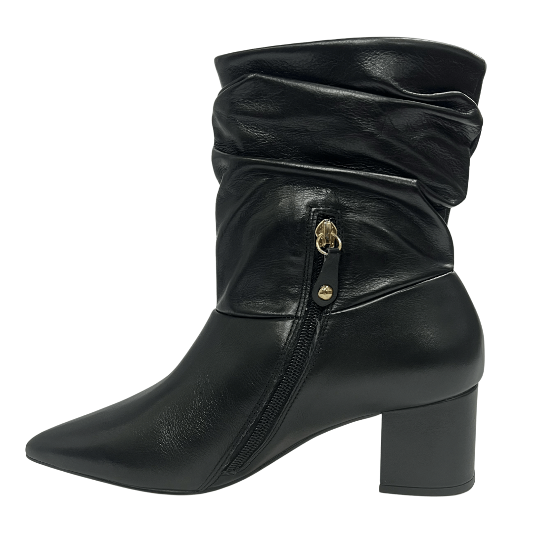 Bota Cecconello Feminina Slouchy Cano Baixo Preto Preto 5
