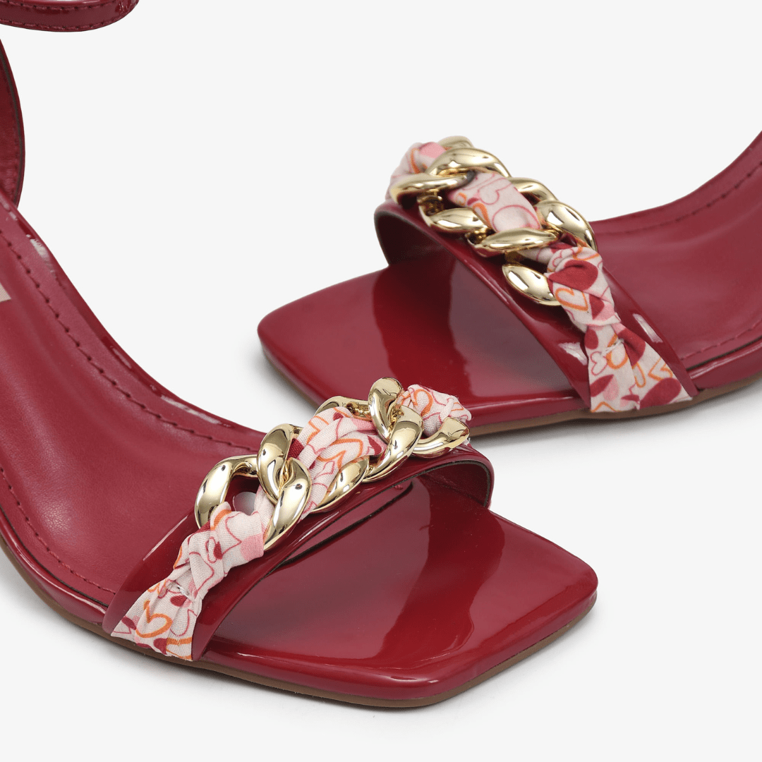 Sandália Jorge Bischoff Vermelho Verniz Couro Vermelho 3