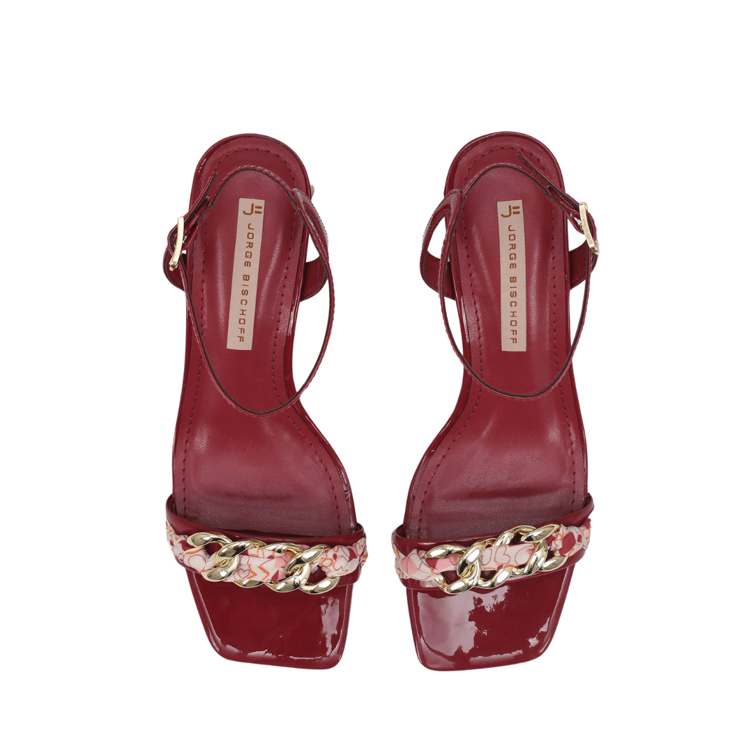 Sandália Jorge Bischoff Vermelho Verniz Couro Vermelho 4