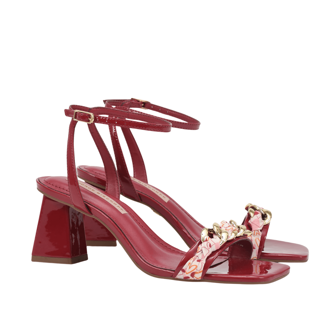 Sandália Jorge Bischoff Vermelho Verniz Couro Vermelho 5