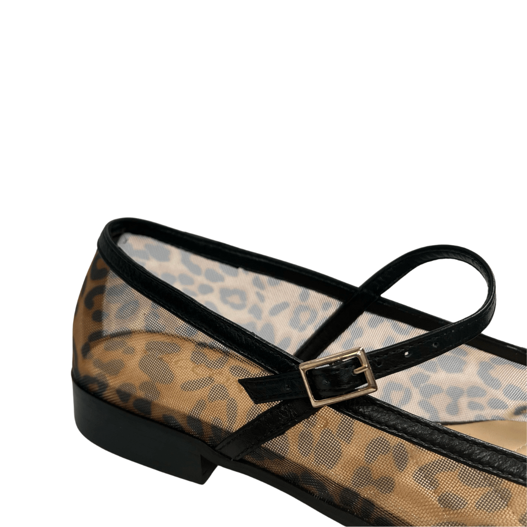Sapatilha Cecconello Feminina Telada Onça Bege Preta Animal Print 4