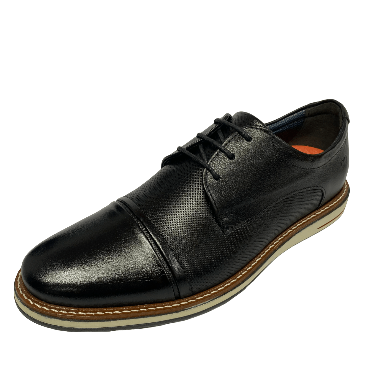 Sapato Democrata Metropolitan Oliver Preto Couro