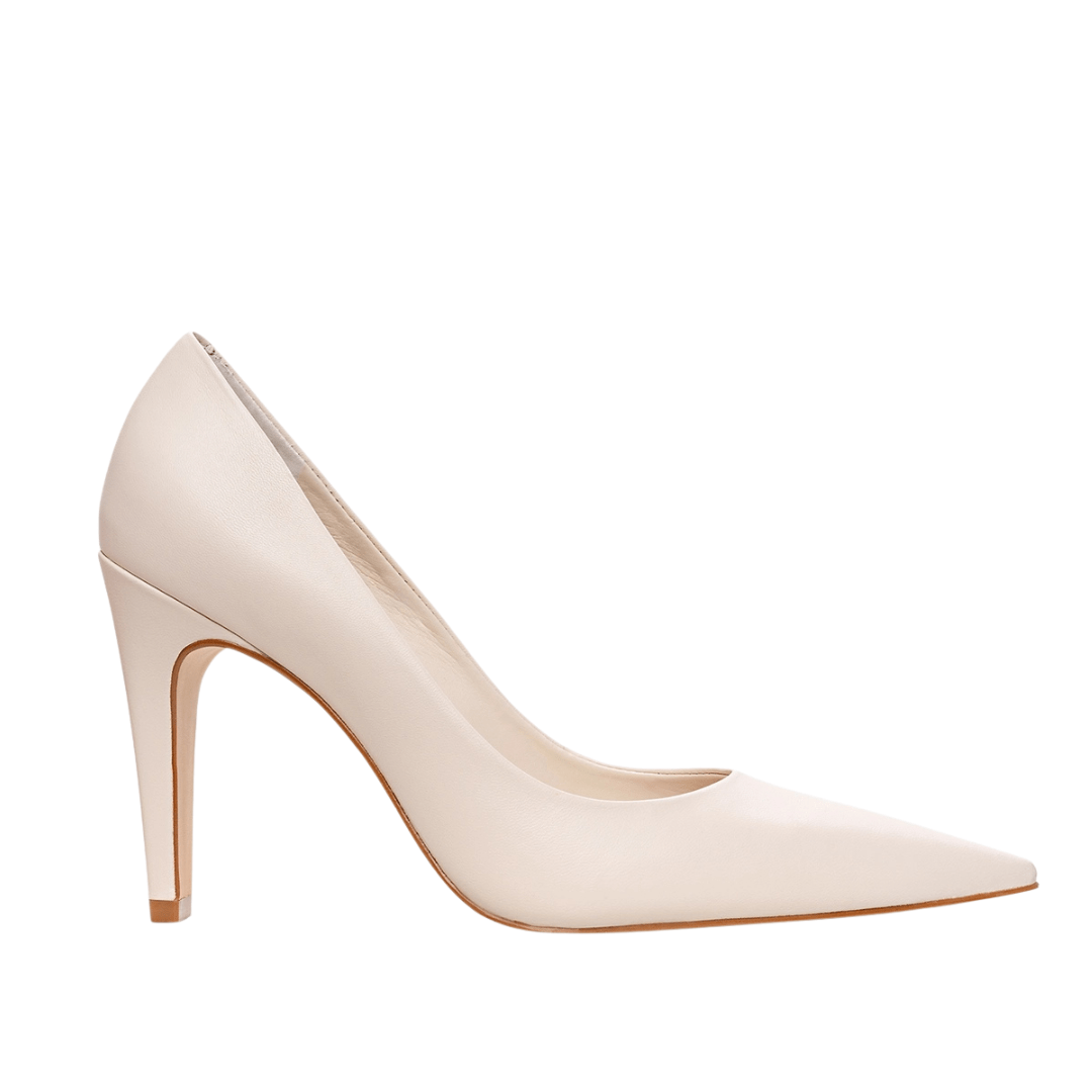 Scarpin Carrano Feminino Gio Salto Fino Lait Couro