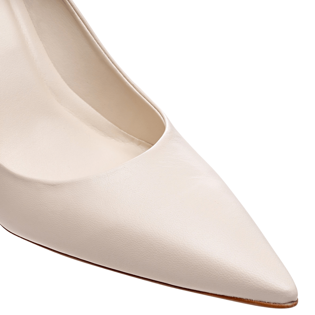 Scarpin Carrano Feminino Gio Salto Fino Lait Couro Off White 5