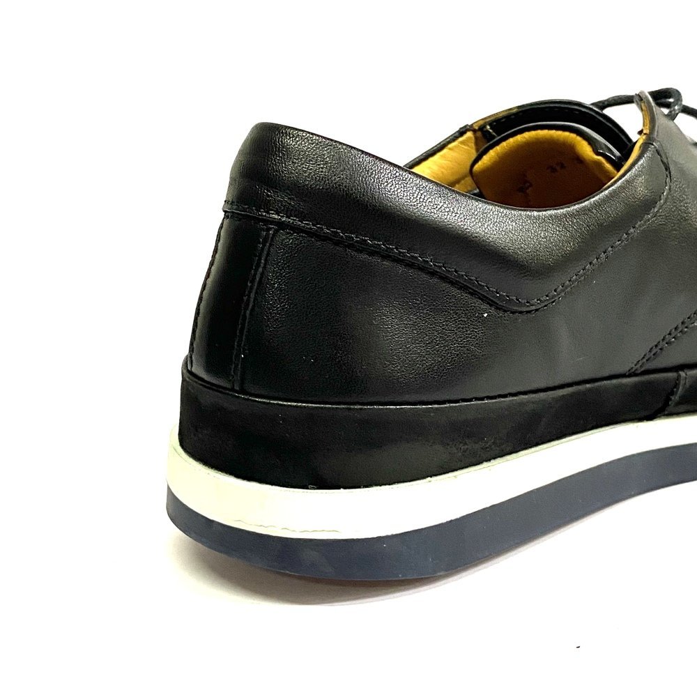 Sapatênis Vinicci Padua-32U Preto Couro Preto 4