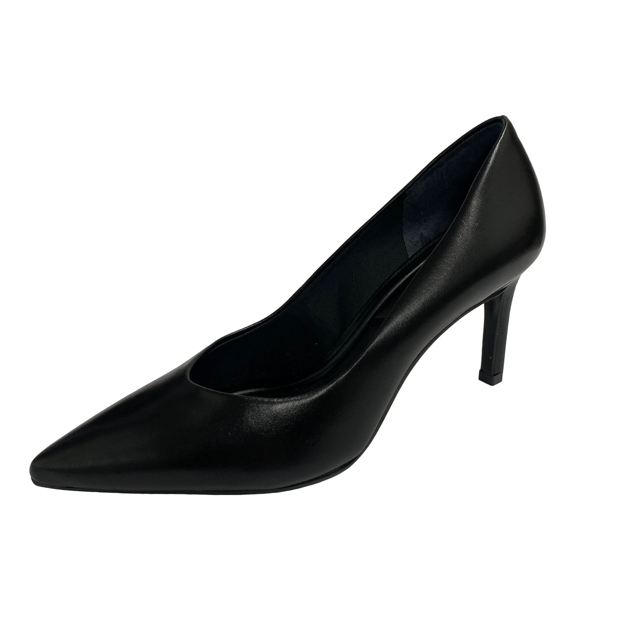 Scarpin Jorge Bischoff Preto Salto Médio Couro