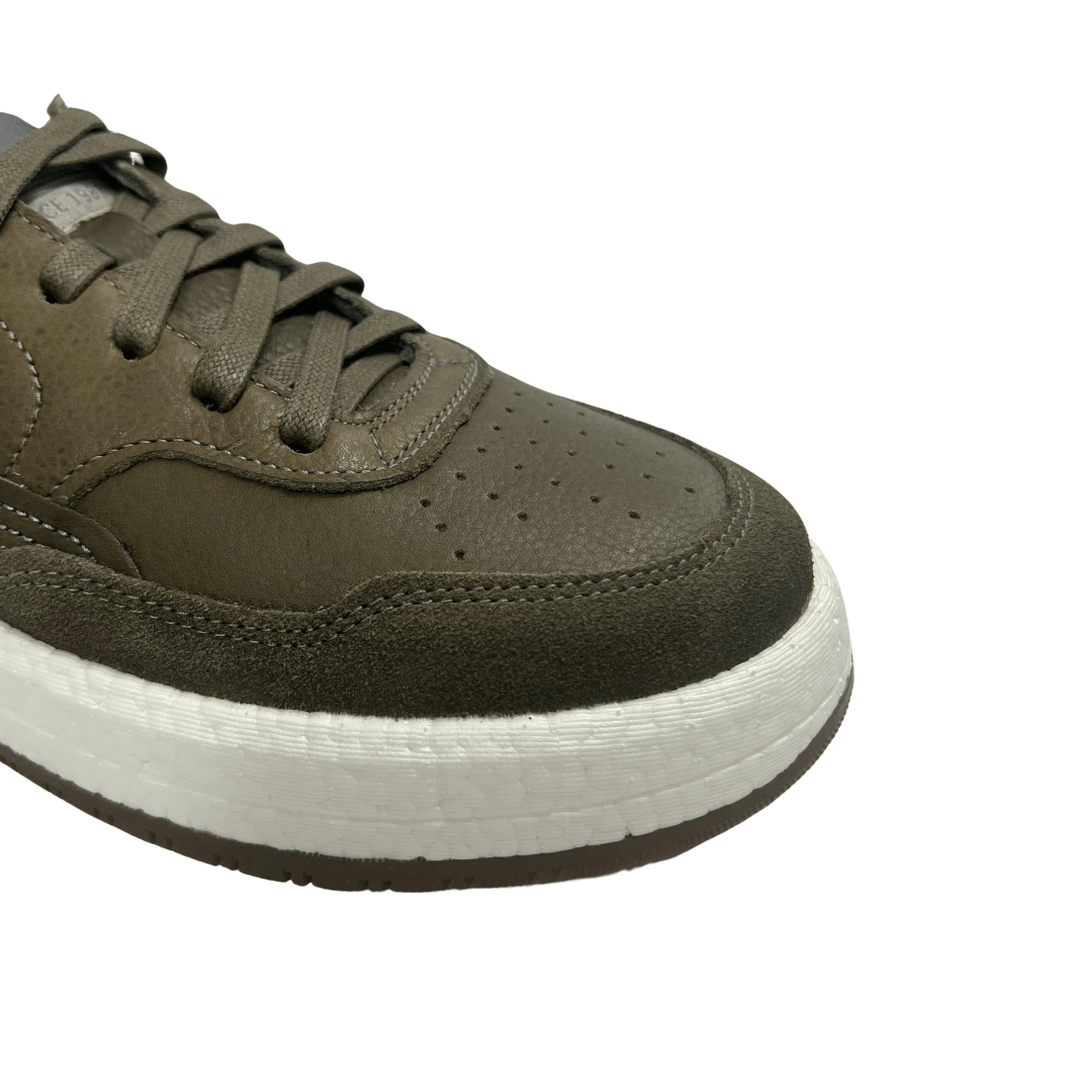 Sapatênis Democrata Masculino Denim Drake Grafite Pulse Couro Marrom 2