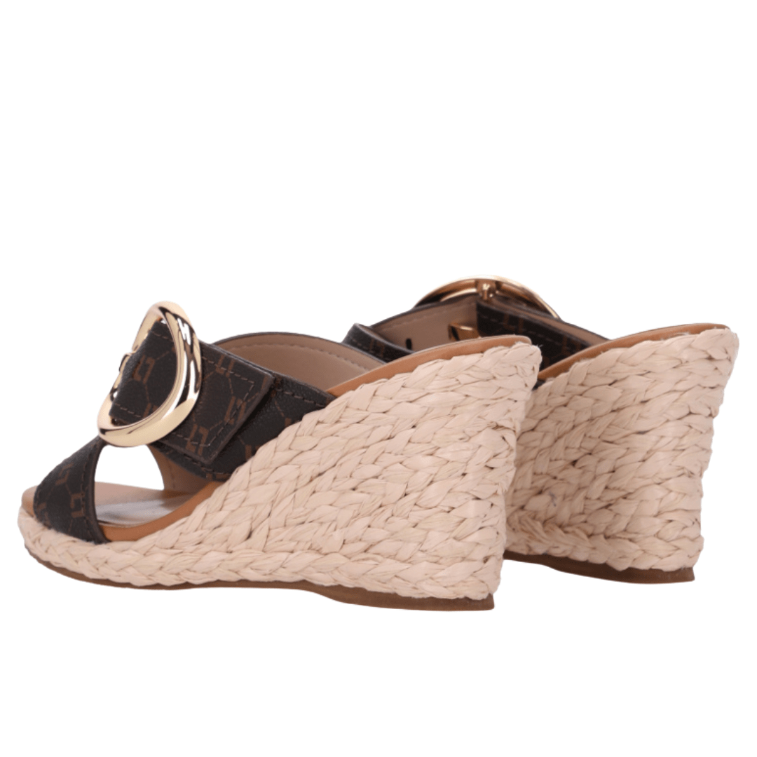 Tamanco Anabela Luz da Lua Feminino Mocca Amendoa Marrom 5
