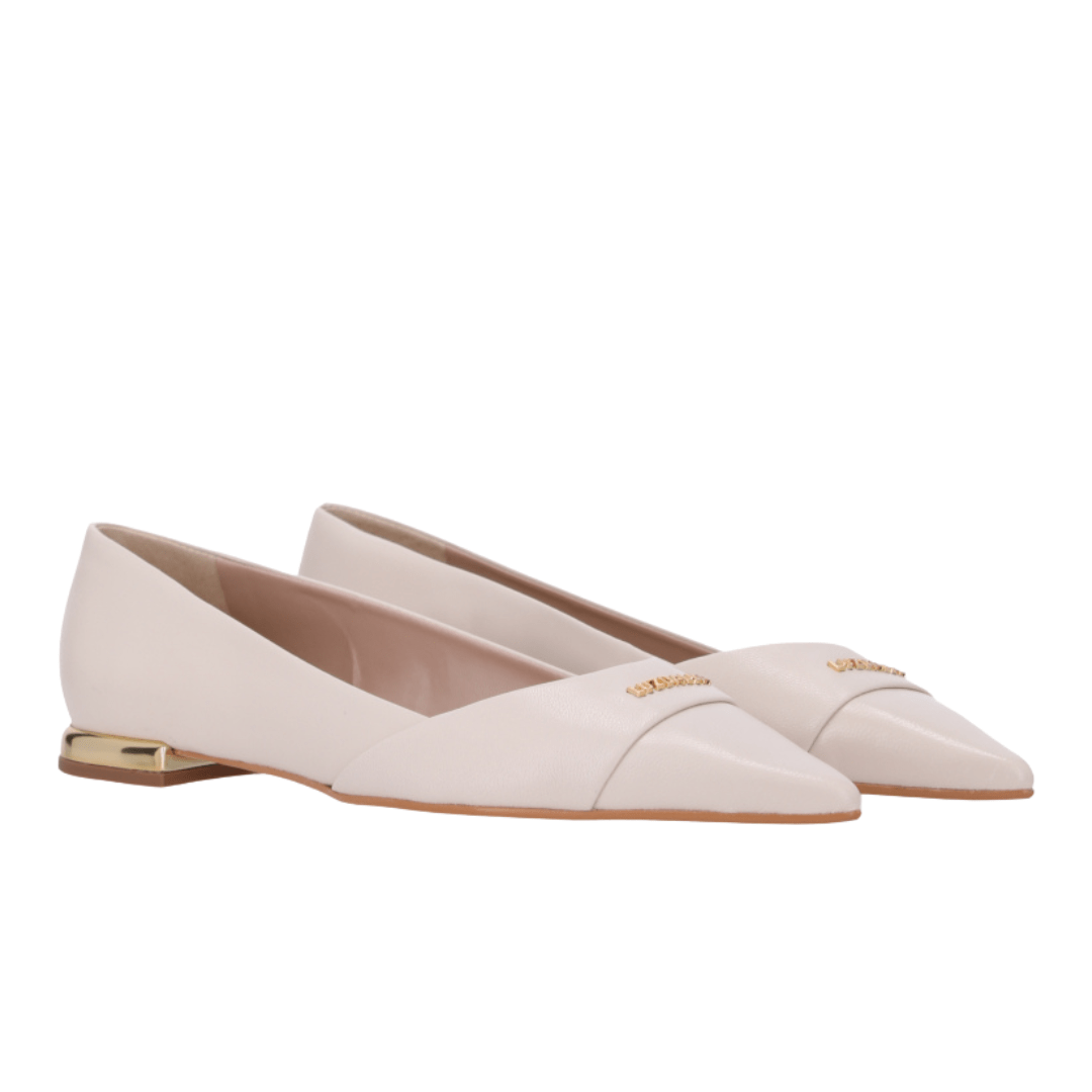 Sapatilha Luz da Lua feminina Panna Couro Off White 3