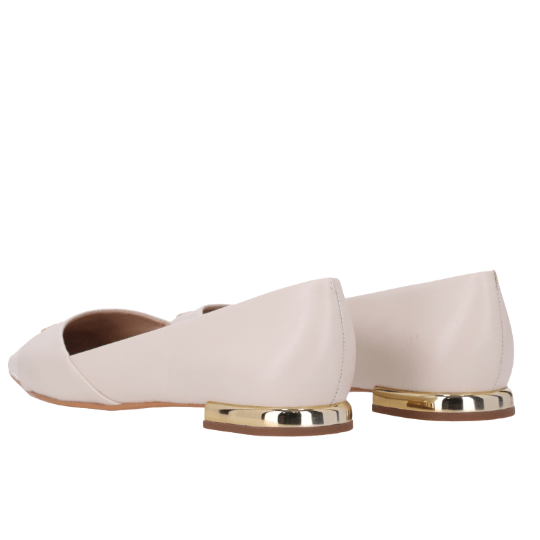 Sapatilha Luz da Lua feminina Panna Couro Off White 5
