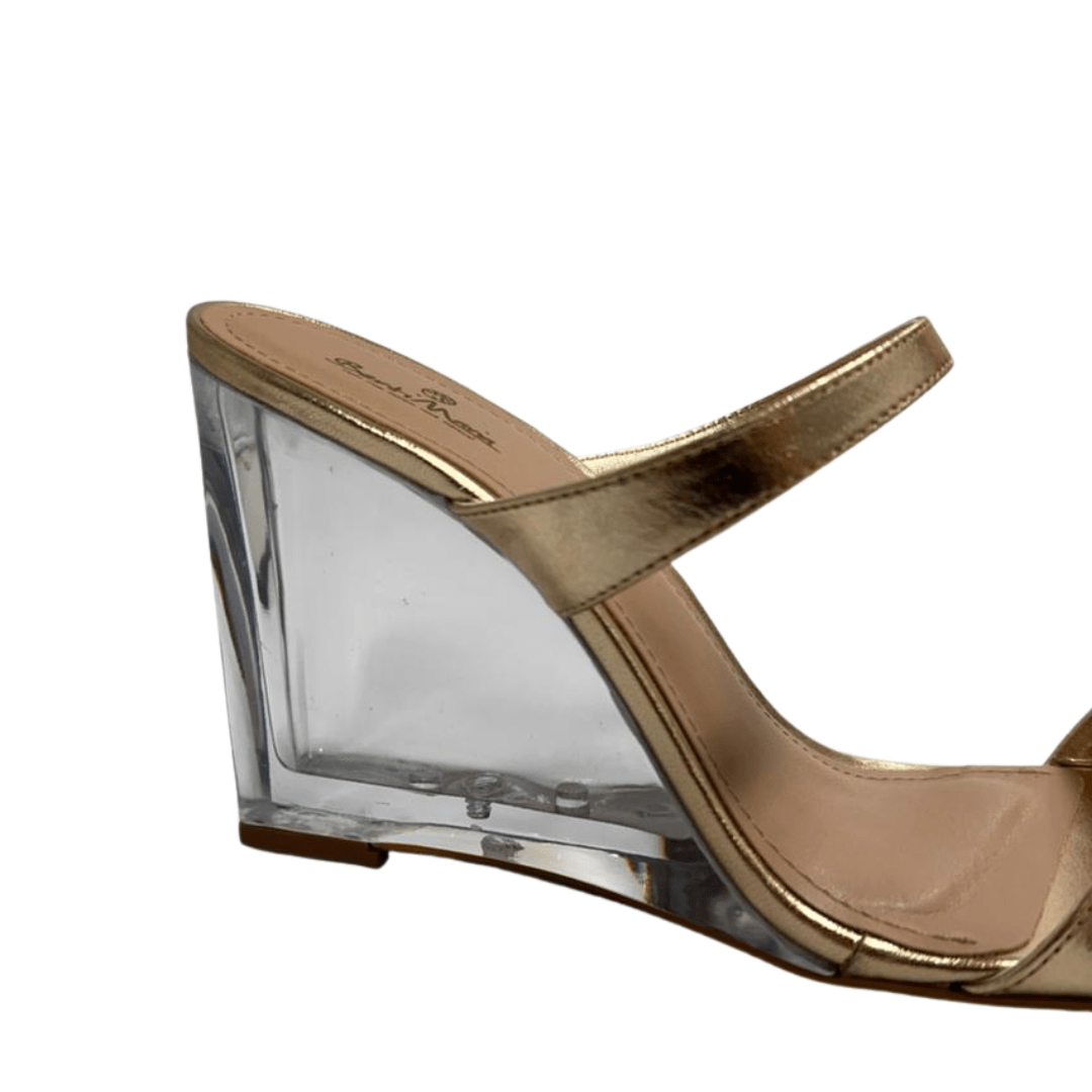 Tamanco Anabela Berti Maria Feminino Anabela Dourado Dourado 4