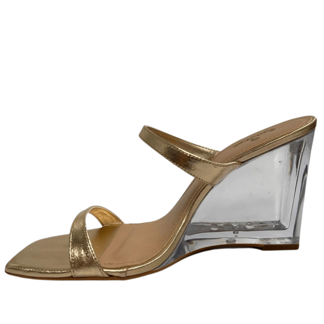 Tamanco Anabela Berti Maria Feminino Anabela Dourado Dourado 5