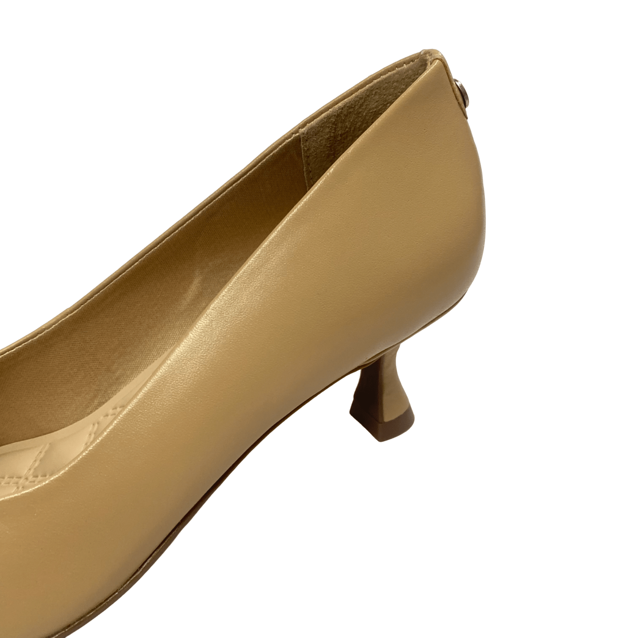 Scarpin Jorge Bischoff Nude Salto Baixo Couro Bege 3