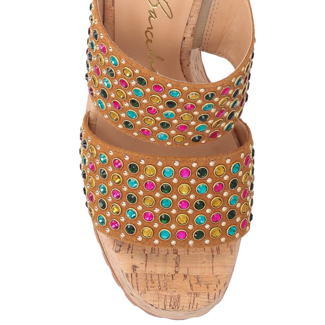 Tamanco Plataforma Luiza Barcelos Feminino Caramelo Couro Caramelo 4