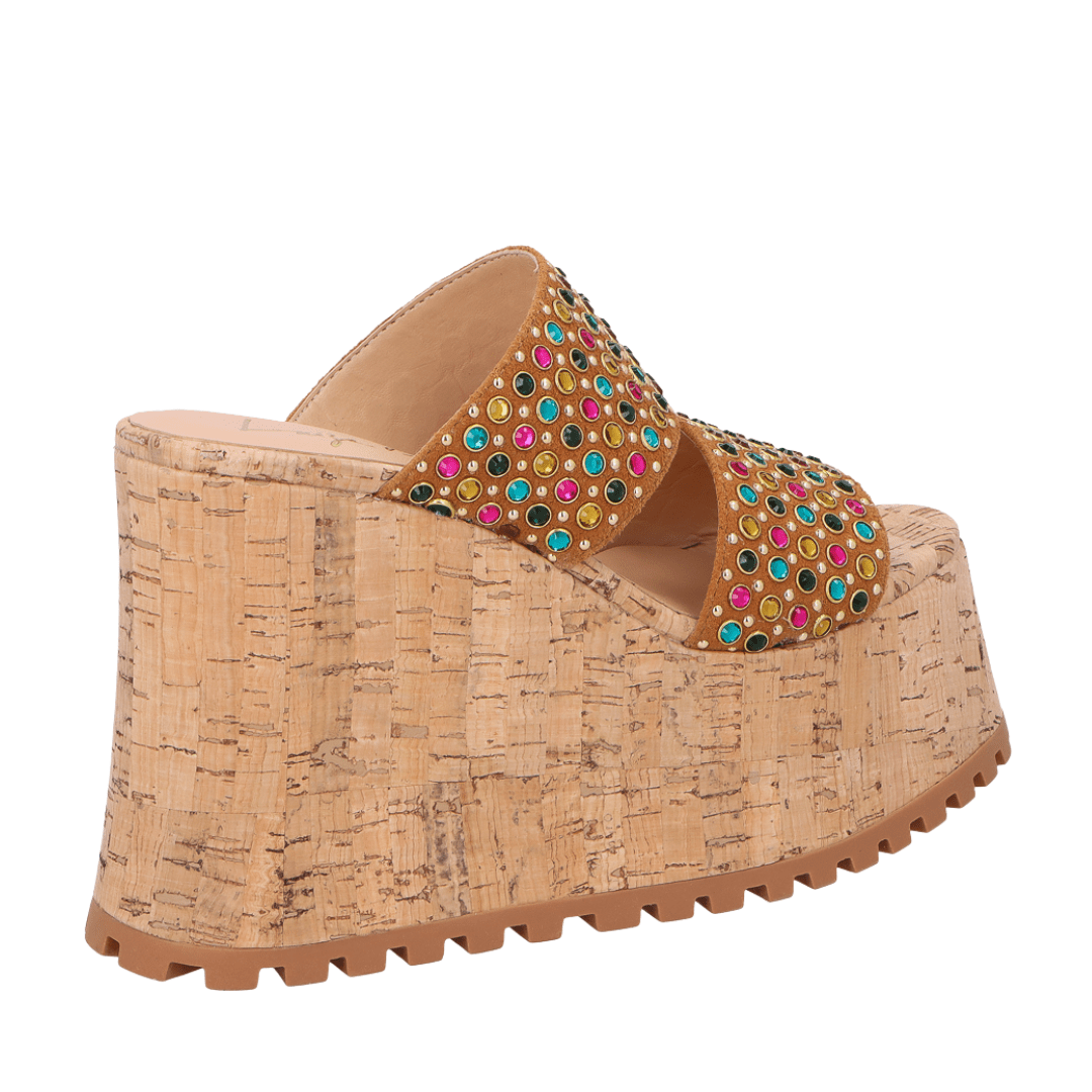 Tamanco Plataforma Luiza Barcelos Feminino Caramelo Couro Caramelo 6