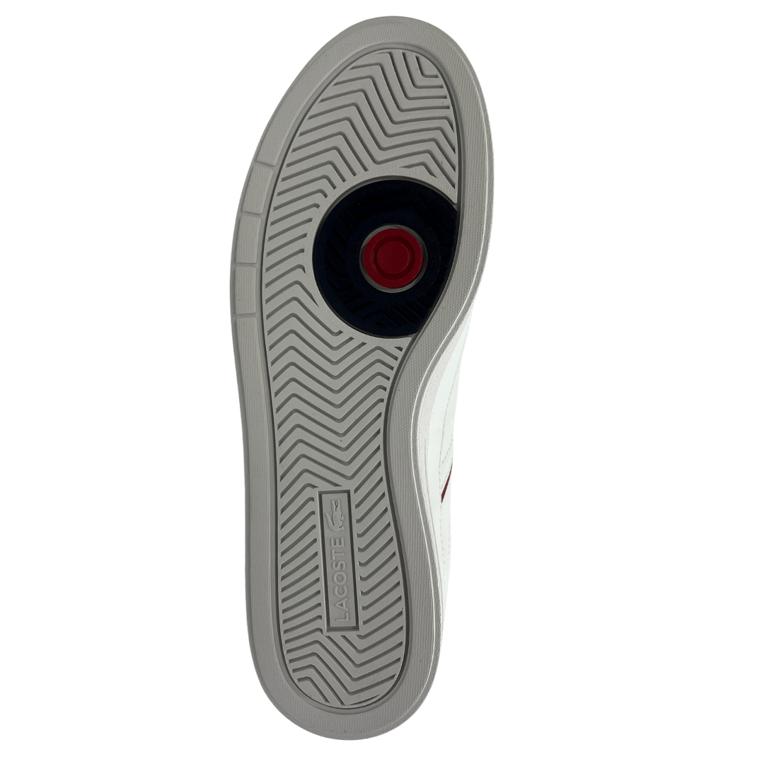 Tênis Lacoste Masculino Europa Pro White Navy Red Couro Branco 6