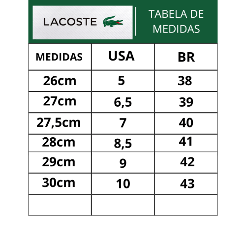 Tênis Lacoste Masculino Europa Pro White Navy Red Couro Branco 7