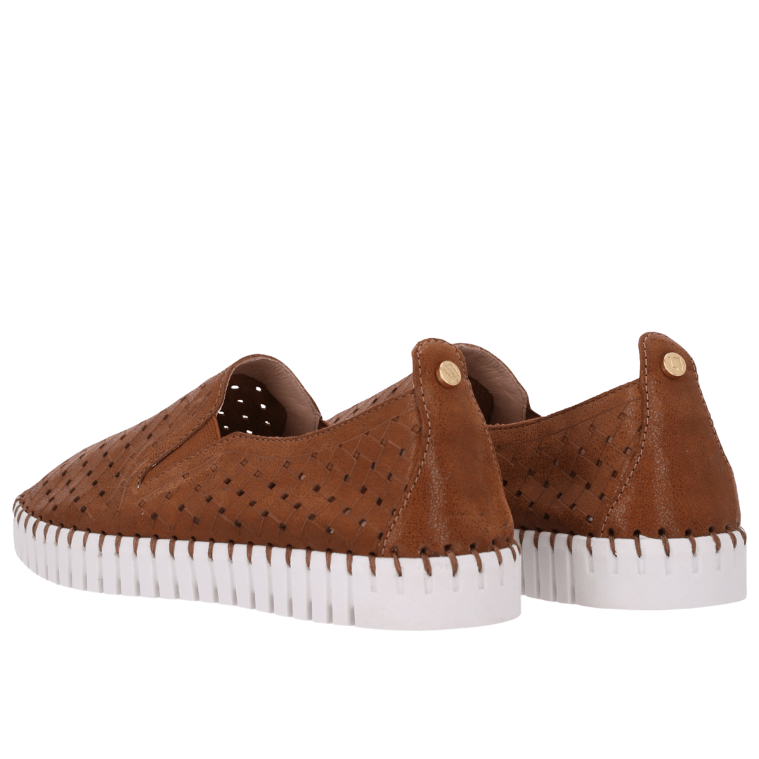 Tênis Luz Da Lua Feminino Moon Arenito Canela Couro Marrom 4