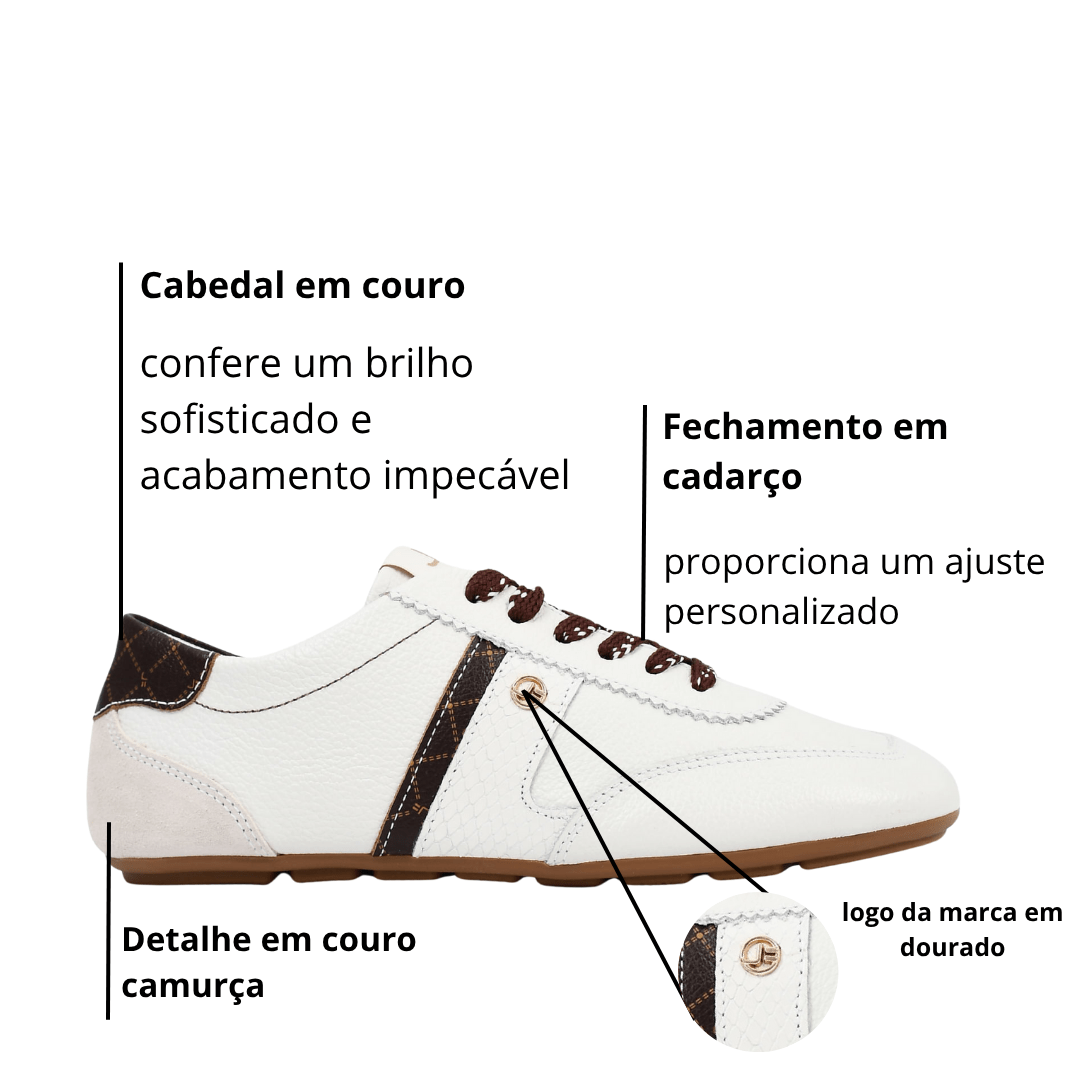 Tênis Jorge Bischoff Frminino Branco Couro Branco 2