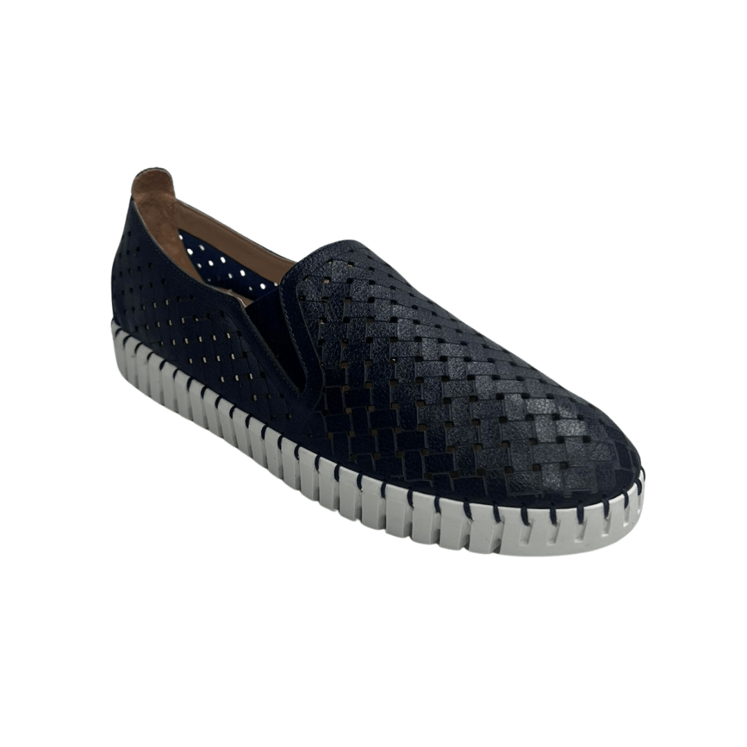 Tênis Luz da Lua Feminino Netuno Couro Azul Marinho 3