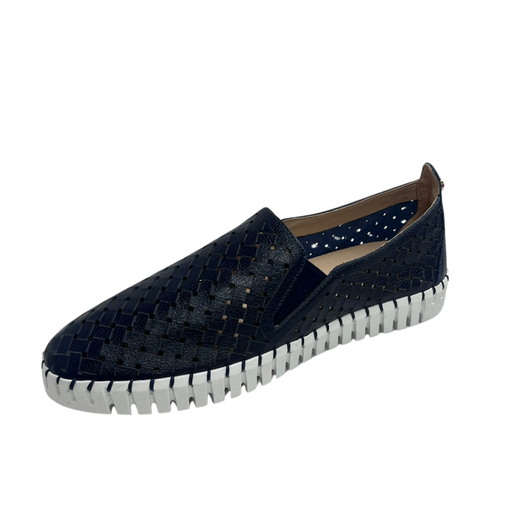 Tênis Luz da Lua Feminino Netuno Couro Azul Marinho 5