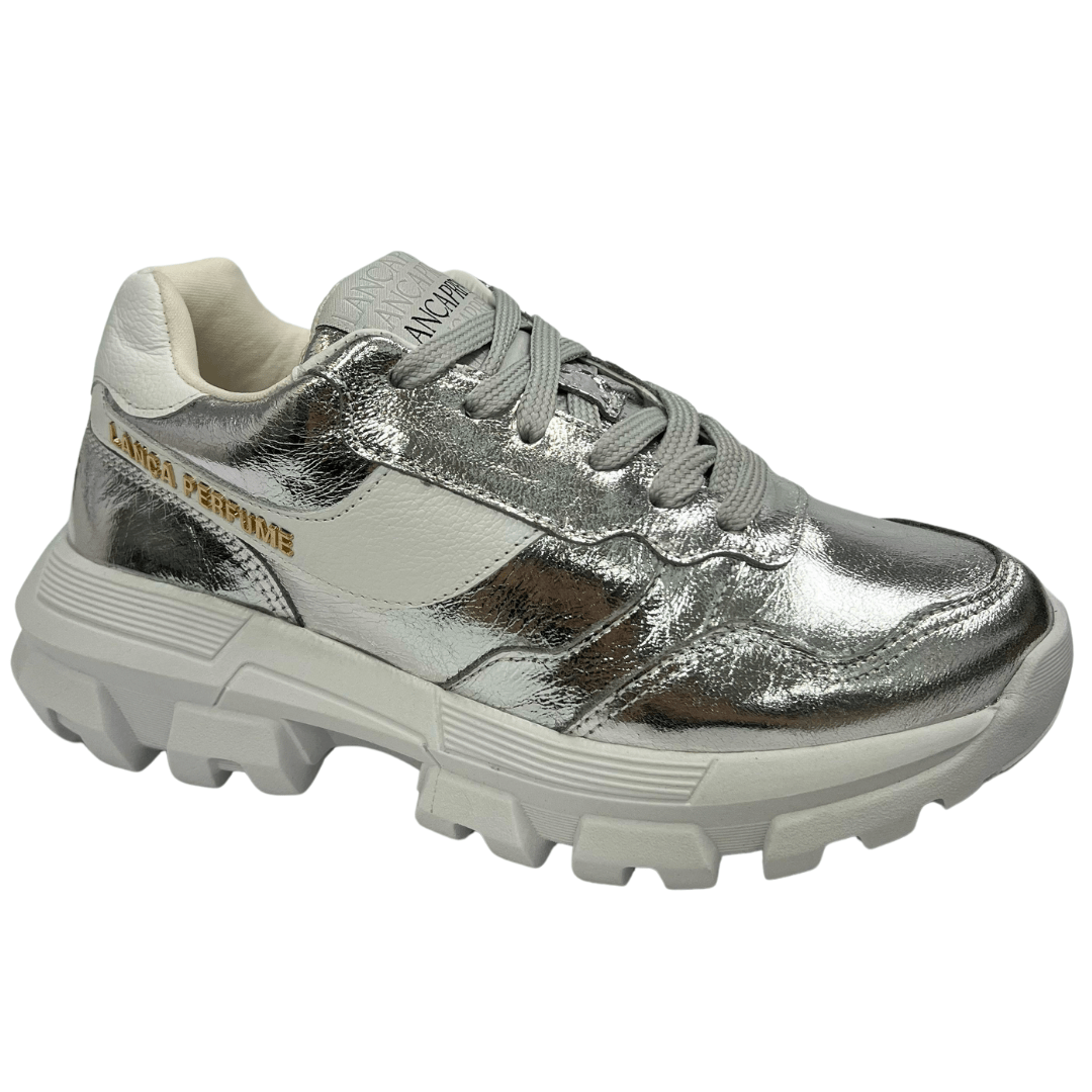 Tênis Feminino Lança Perfume Feminino Prata Verniz