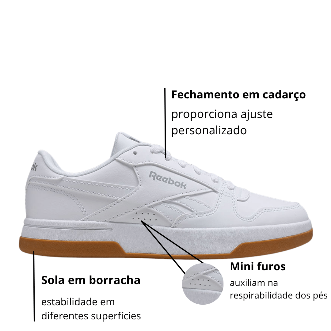 Tênis Reebok Feminino Prime Set White Gun Branco 2