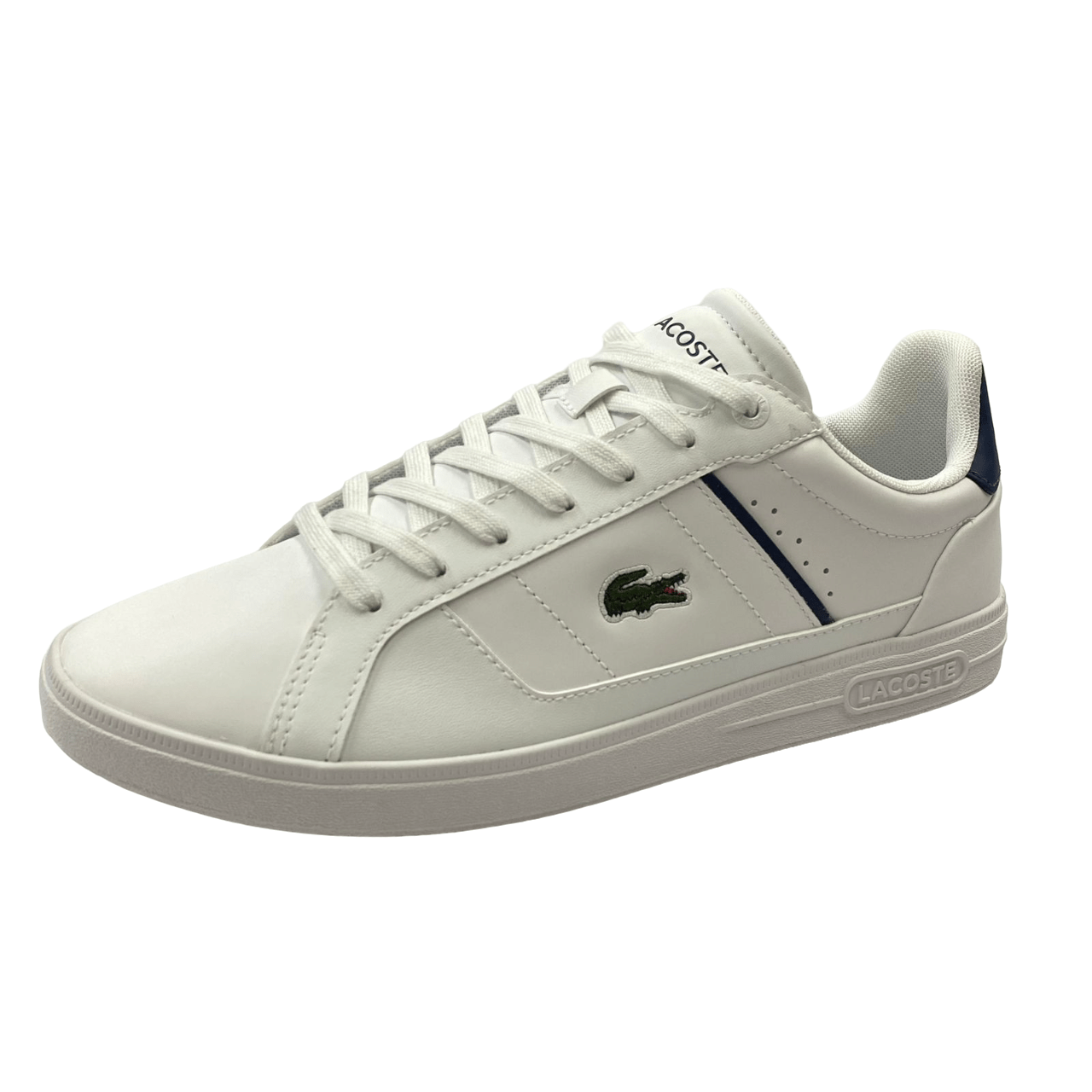 Tênis Lacoste Europa Pro White Navy Couro