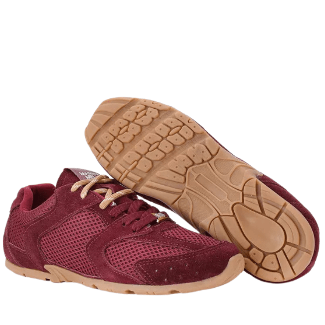 Tênis Berti Maria Feminino Vinho Merlot Couro Camurça Vermelho 3