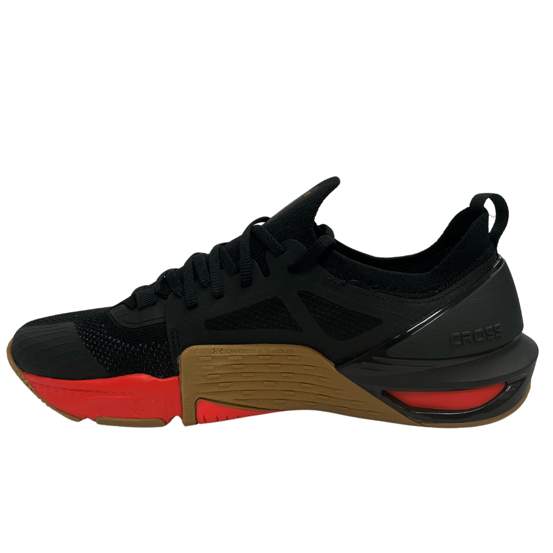 Tênis Under Armour Masculino UA Tribase Cross 2 Preto Vermelho Dourado Preto 5