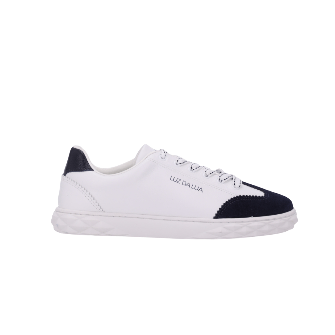 Tênis Luz da Lua Feminino Branco Netuno Camurça