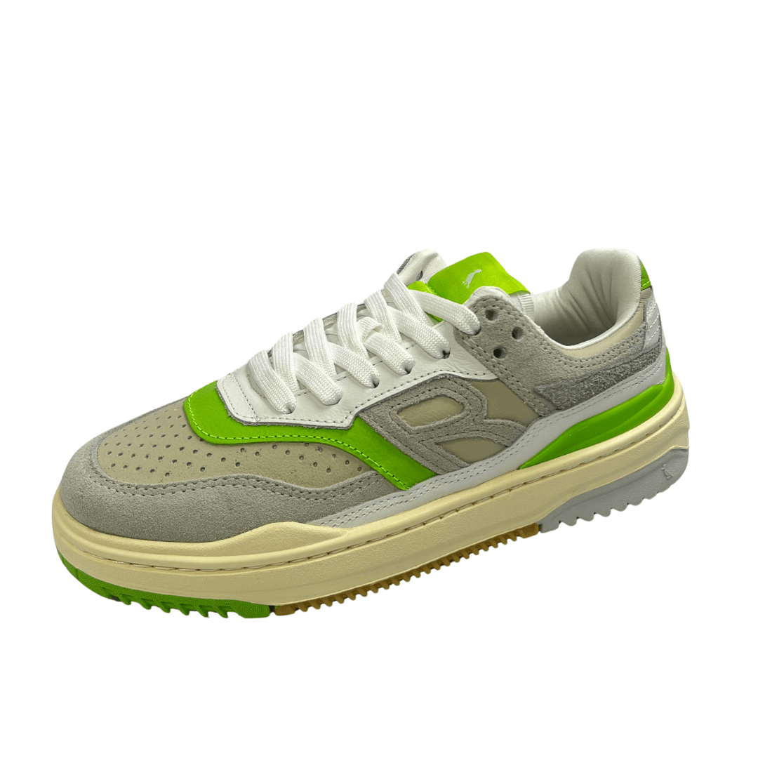Tênis Reserva R-Bronx Feminino Off White Verde Couro