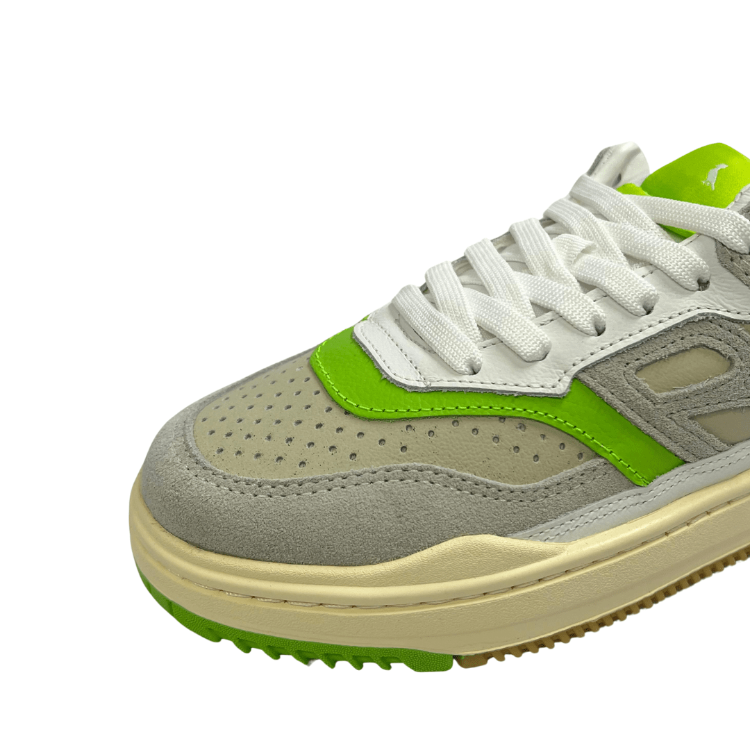 Tênis Reserva R-Bronx Feminino Off White Verde Couro Verde 3