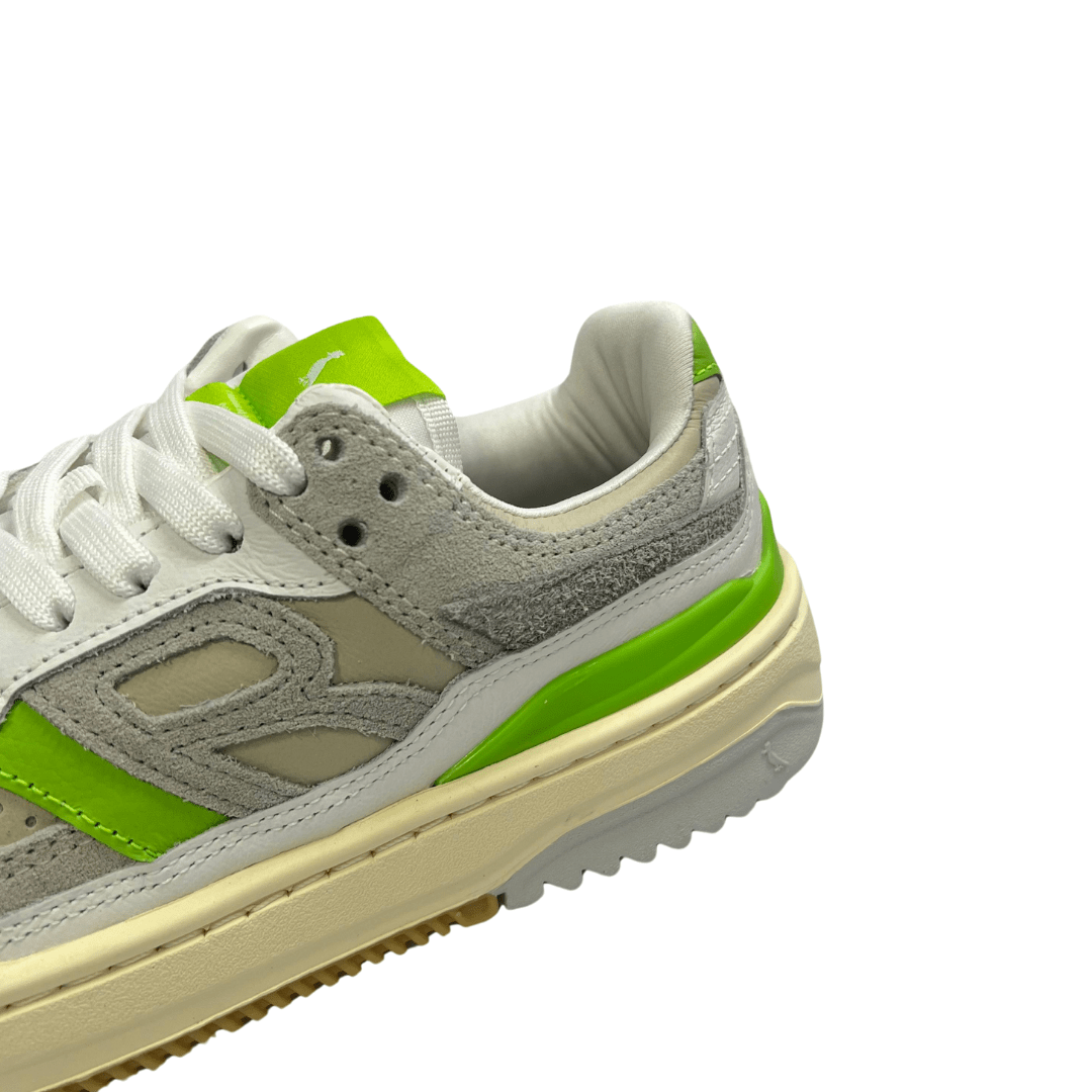 Tênis Reserva R-Bronx Feminino Off White Verde Couro Verde 4