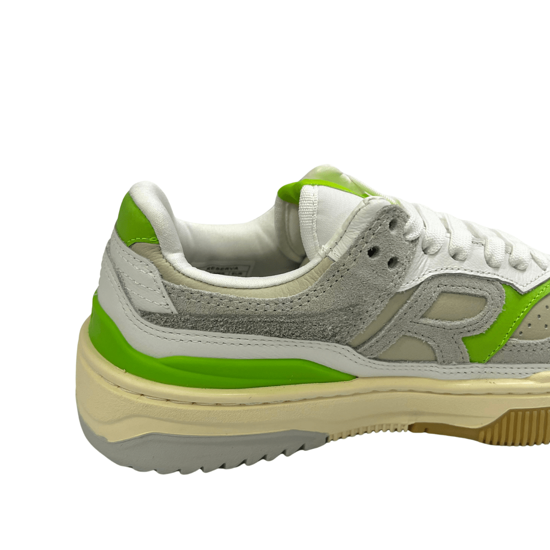 Tênis Reserva R-Bronx Feminino Off White Verde Couro Verde 5