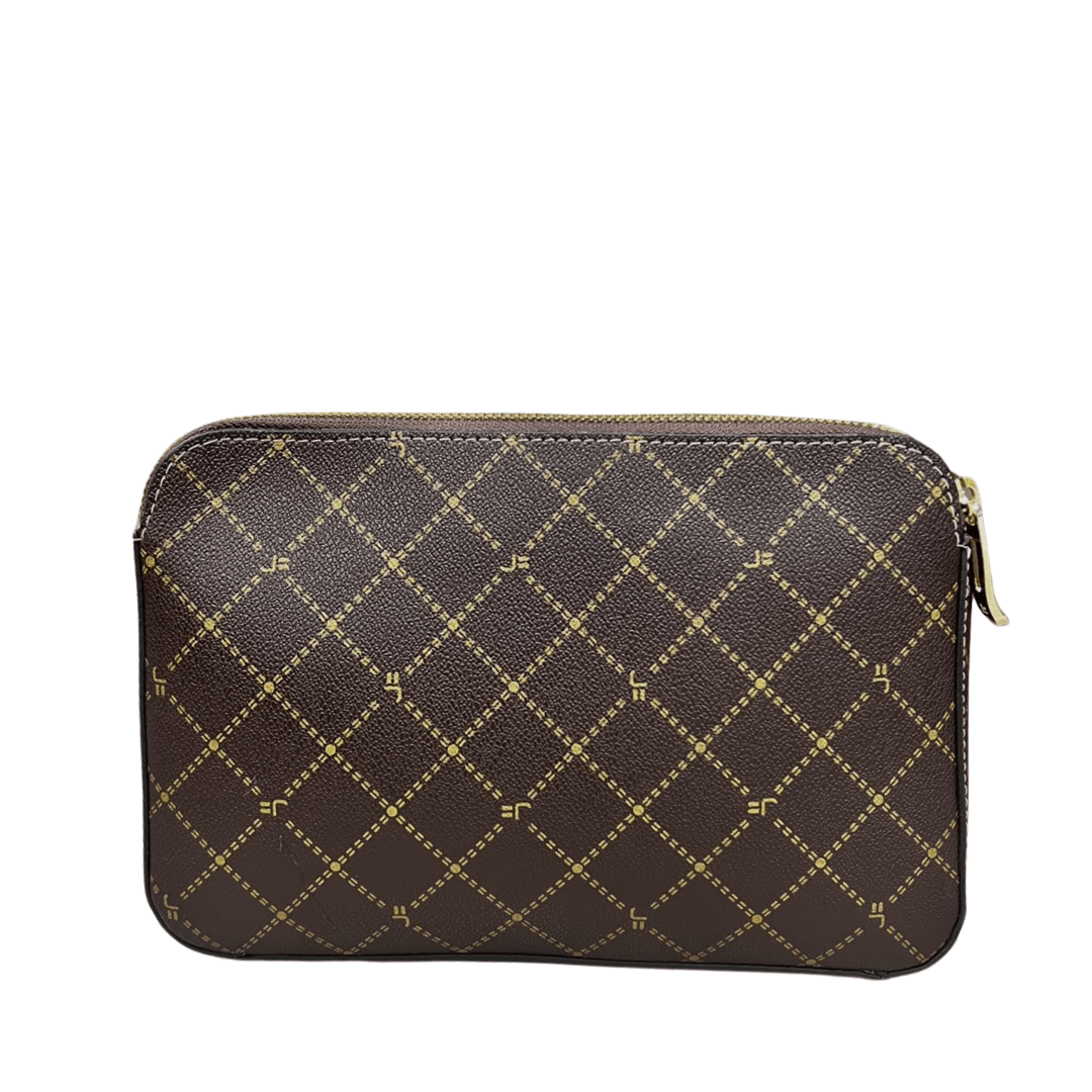 Bolsa Jorge Bischoff Feminina Pequena Café Amendoa Couro Marrom 5