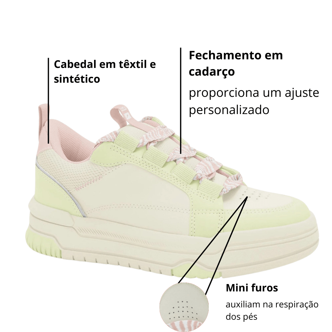 Tênis Chilli Bens Feminino Salvia Coconut Bege 2