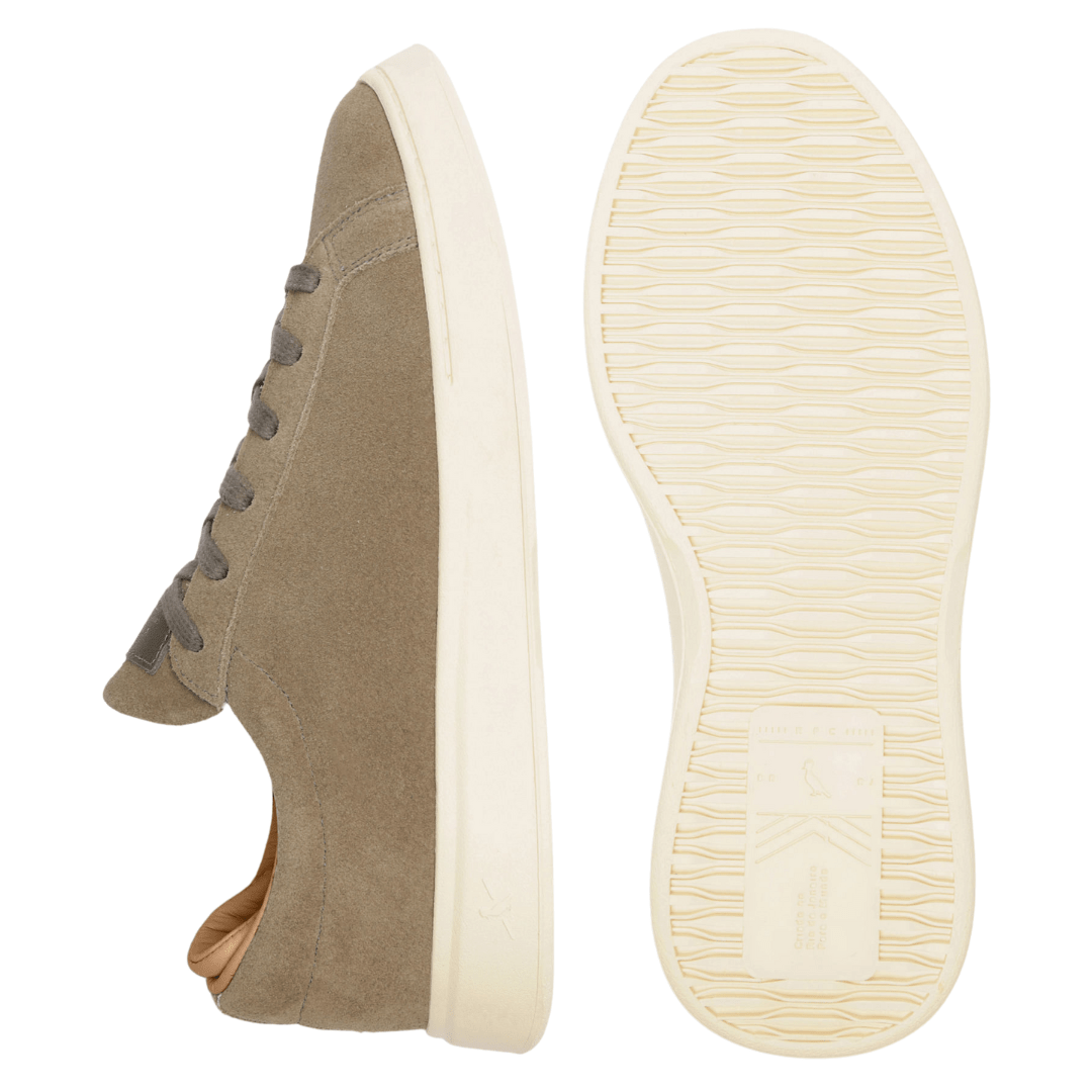 Tênis Reserva Masculino Rufy Cimento Natural Couro Camurça Marrom 4