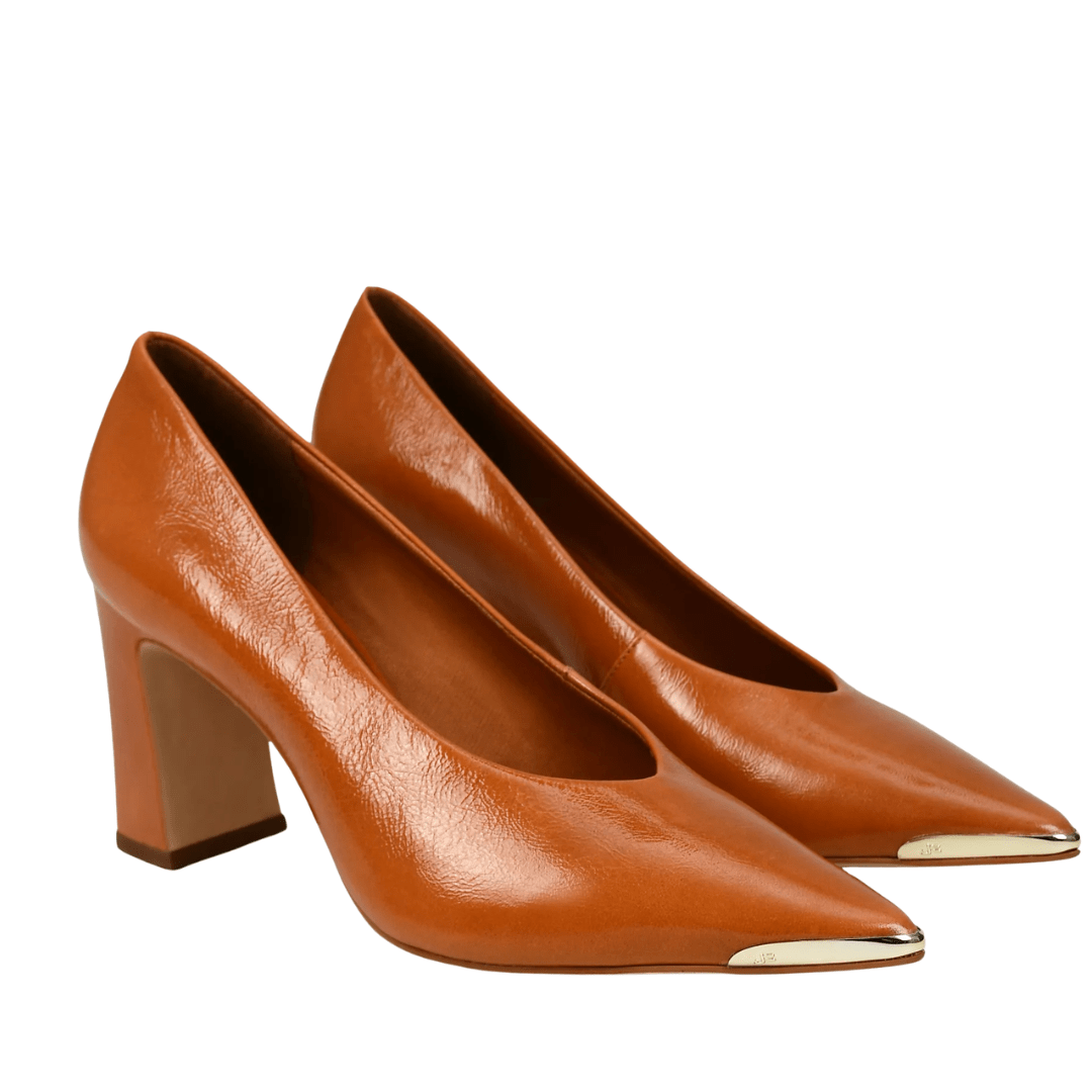 Scarpin Jorge Bischoff Feminino Caramelo Couro Caseinado Caramelo 3