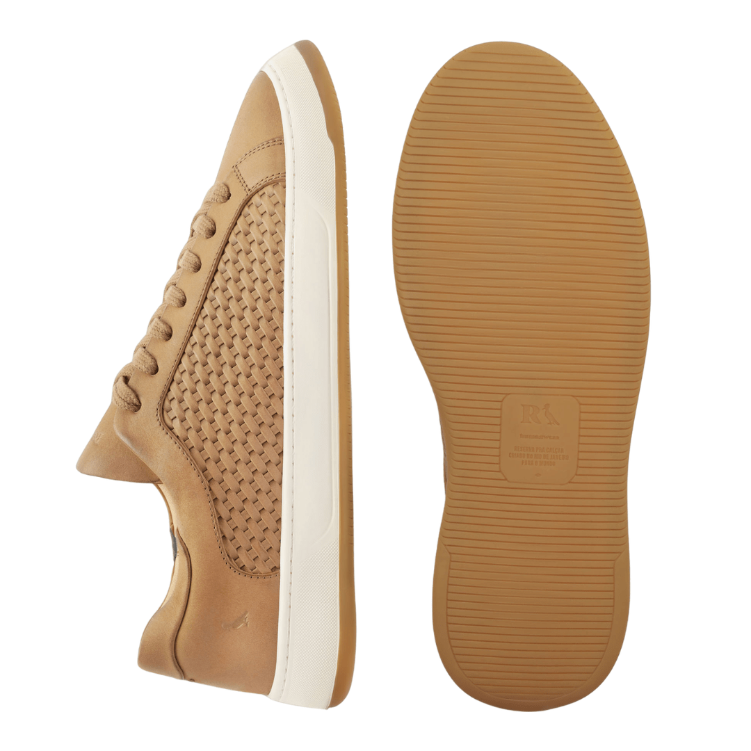 Tênis Reserva Easy Tresse Masculino Caramelo Couro Caramelo 4