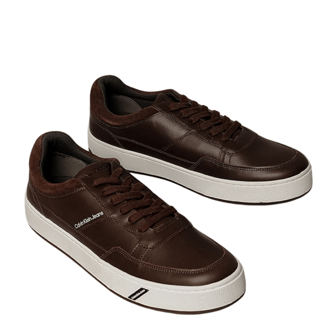 Tênis Calvin Klein Masculino Palito Basic Marrom Marrom 2