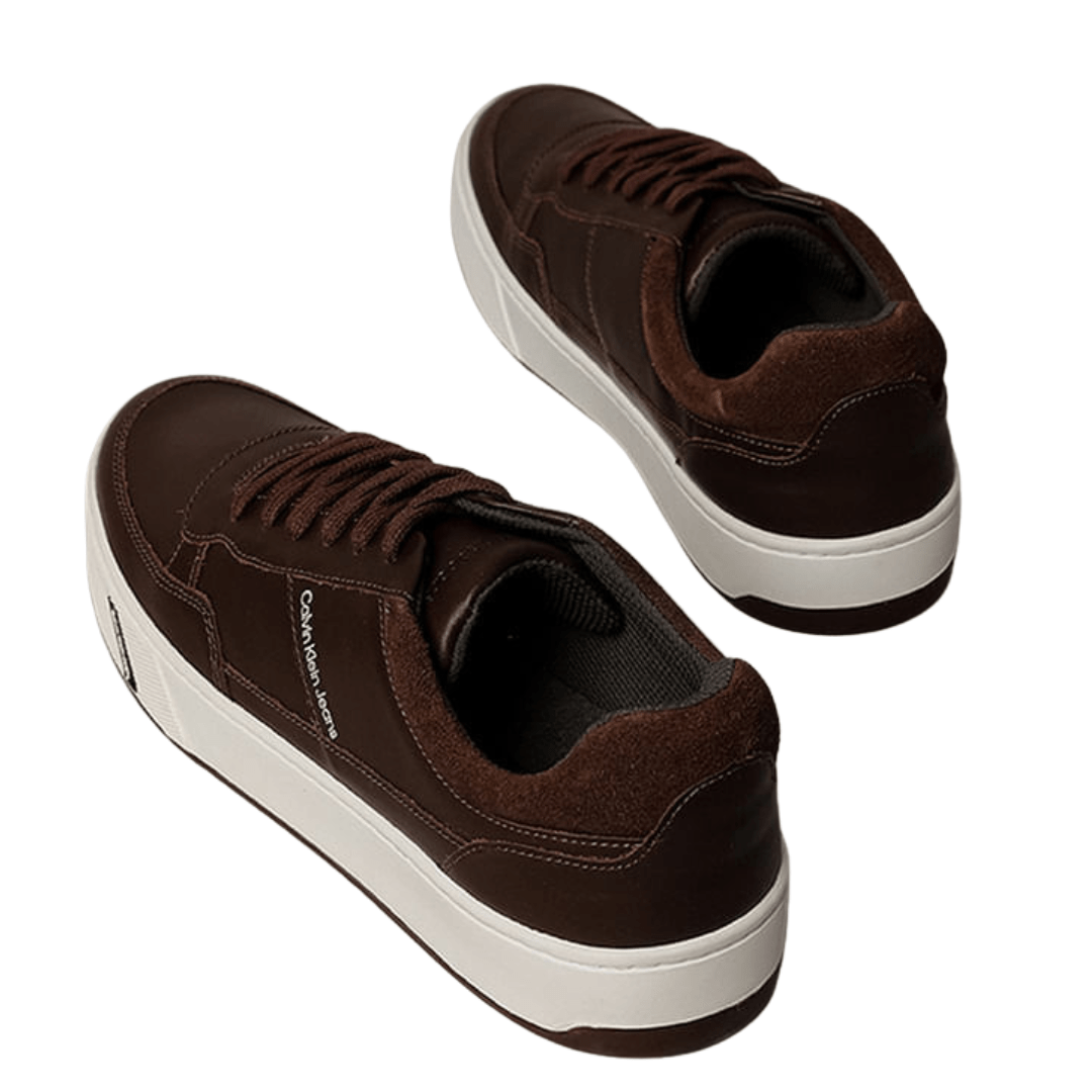 Tênis Calvin Klein Masculino Palito Basic Marrom Marrom 4