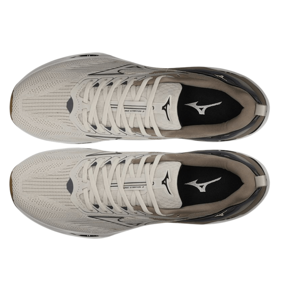 Tênis Mizuno Wave Stratos 3 Masculino Arenito Bege 2