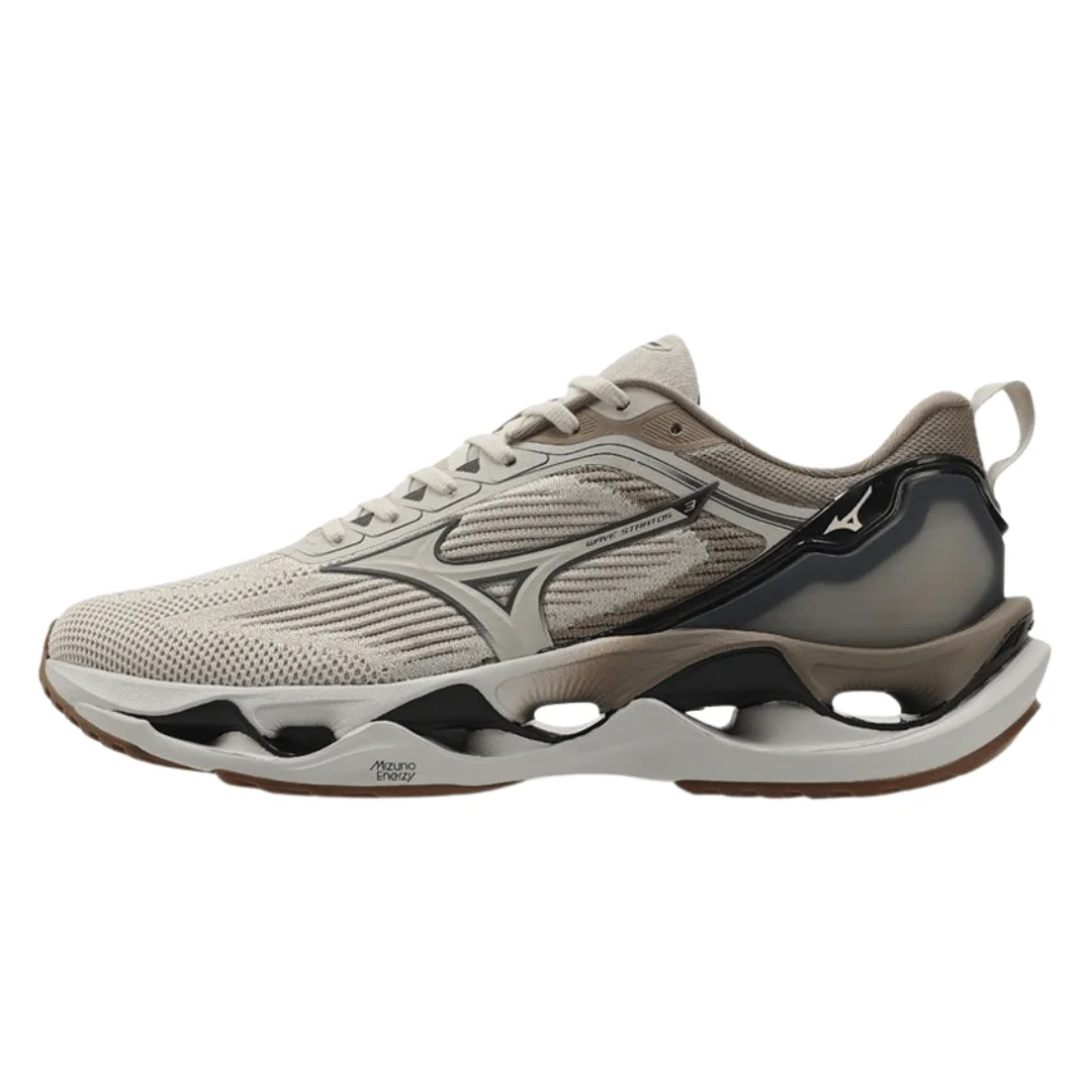 Tênis Mizuno Wave Stratos 3 Masculino Arenito Bege 4