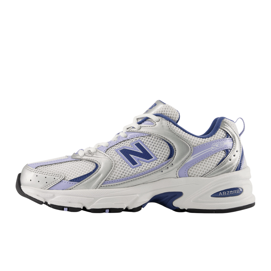 Tênis New Balance 530 Feminino Prata Lilas Branco/Azul 4