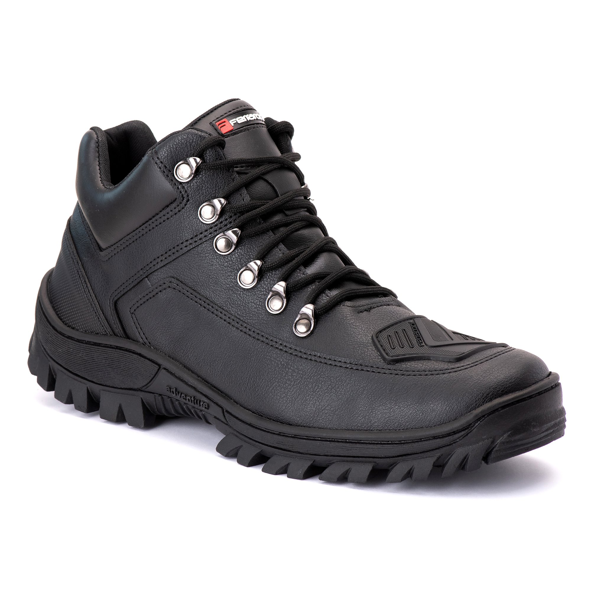 Bota Coturno Motoqueiro Ferraroni Com Cadarco