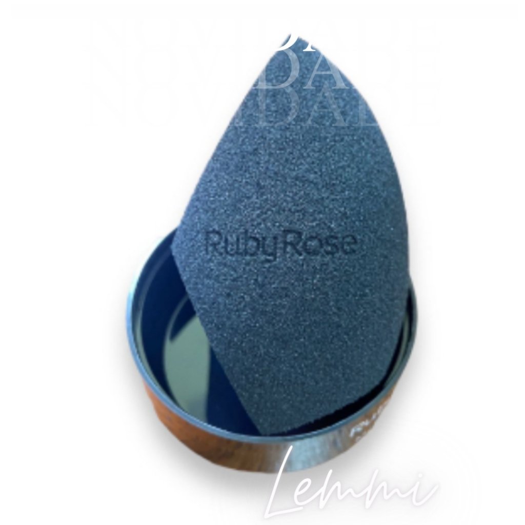  Esponja De Maquiagem Midnigth - Hbs05 - Ruby Rose Preto 2