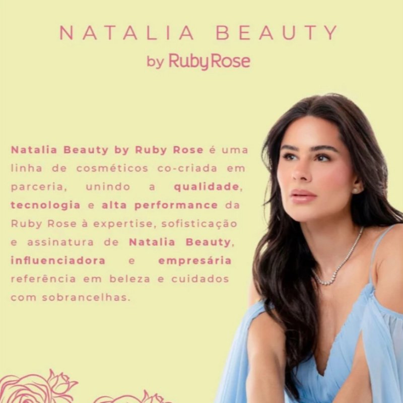 Cera Modeladora De Sobrancelhas Brow On Top Natalia Beauty - Hbe2507 - Ruby Rose ÚNICO 5